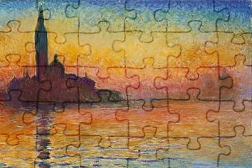 ØºØ±ÙˆØ¨ Ø§Ù„Ø´Ù…Ø³ ÙÙŠ Ø§Ù„Ø¨Ù†Ø¯Ù‚ÙŠØ©- ÙƒÙ„ÙˆØ¯ Ù…ÙˆÙ†ÙŠÙ‡ jigsaw puzzle