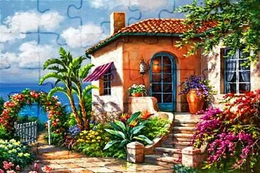 Casita en la playa jigsaw puzzle