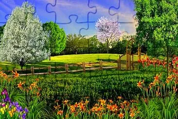 Flower jigsaw puzzle