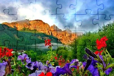 Flower jigsaw puzzle