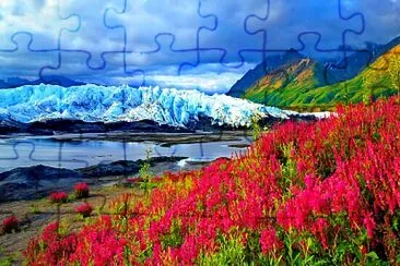 Flower jigsaw puzzle