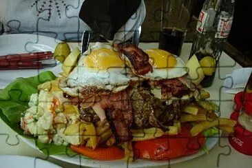 Chivito al pan Uruguayo