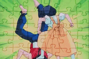 akane golpea a ranma jigsaw puzzle