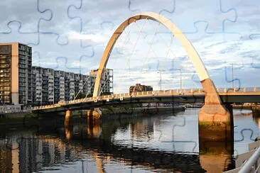 squinty bridge Glasgow jigsaw puzzle