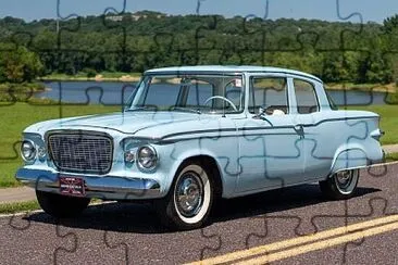 1961 Studebaker Lark Deluxe 2-Door Sedan in Rivier jigsaw puzzle