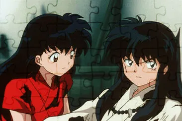 kagome se molesta con inuyasha jigsaw puzzle