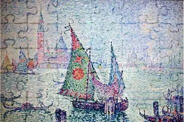 פאזל של Signac la voile verte Ã  Venise