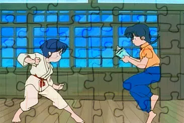 akane ataca a ranma ranma 1/2 jigsaw puzzle