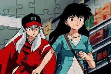 inuyasha va de compras con kagome jigsaw puzzle