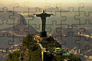 uma linda vista do cristo redentor