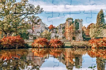 פאזל של Scotney castle Ã  l 'automne