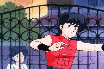 ranma ayuda a akane a defender a p-chan ranma 1/2