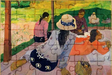 פאזל של Gauguin la sieste