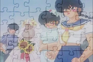 ranma y sus amigos vestidos de mujer ranma ova 1/2