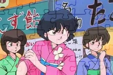 akane no quiere que un dibujo le quite a ranma jigsaw puzzle