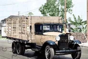 פאזל של 1930 Ford Model AA 6 Wheel Stake truck