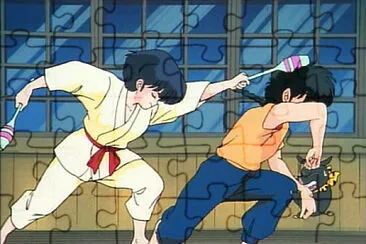 akane golpea a ranma en la cabeza ranma 1/2