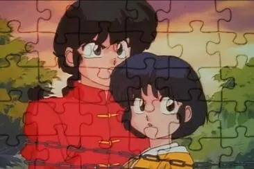 פאזל של ranma y akane piensan que mouse los traiciono