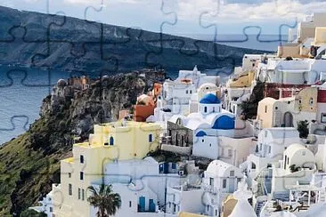 Santorin a jigsaw puzzle