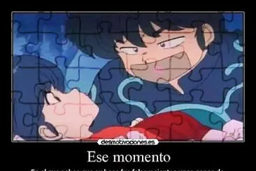 פאזל של akane engaÃ±a a ranma con un beso ranma 1/2