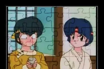 la cita de ryoga y akane hecha por ukyo ranma 1/2 jigsaw puzzle