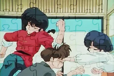 rama y akane golpean a utachi ranma 1/2