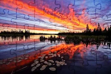 Sunset sky jigsaw puzzle