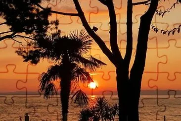 Tramonto sul lago di Garda