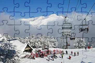 Mer de nuages PyrÃ©nÃ©es Gourette jigsaw puzzle