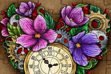 reloj florido