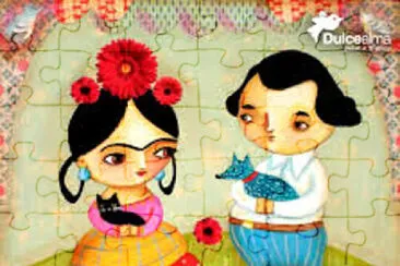 Frida Khalo y Diego Rivera jigsaw puzzle