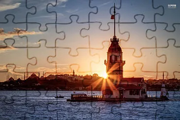 istanbul torre di leandro jigsaw puzzle