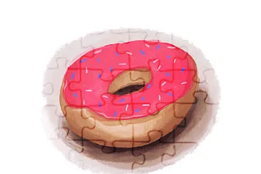 Donut jigsaw puzzle