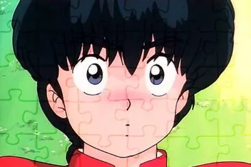 ranma se sonroja al ver akane sonriendo ranma 1/2 jigsaw puzzle