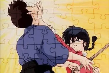 ranma golpea a kuno en el mentÃ³n ranma 1/2