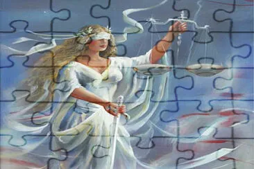 Goddess Justitia jigsaw puzzle