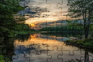 Lake in Canada jigsaw puzzle