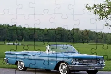 1960 Pontiac Catalina convertible, in Skymist Blue