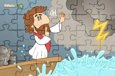 Jesus acalma a tempestade jigsaw puzzle