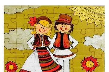 Costume populare romanești jigsaw puzzle