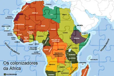 PaÃ­ses Colonizadores da Ãfrica jigsaw puzzle