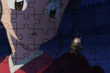 myoga le dice algo a moroha hanyo no yashahime jigsaw puzzle