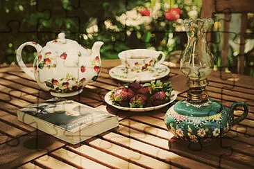 tea, books