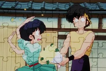 ryoga le regala flores amarillas a akane ranma 1/2