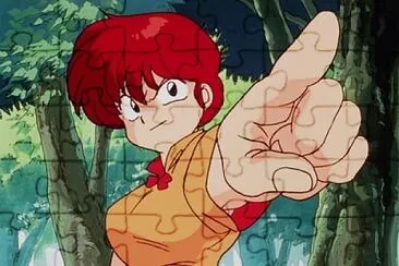 ranma acepta el reto de ryoga y mouse ranma 1/2 jigsaw puzzle