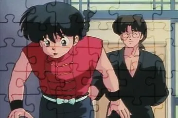 el doctor tofu empuja a ranma ranma 1/2 jigsaw puzzle