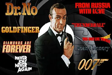 SEAN CONNERY, 007 jigsaw puzzle