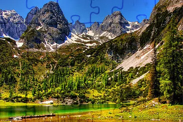 Lago Seebergsee-Suiza jigsaw puzzle