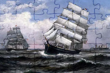 Ghost-Pirate-Ship jigsaw puzzle