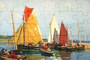 EschbachÃªpcheurs en barques jigsaw puzzle